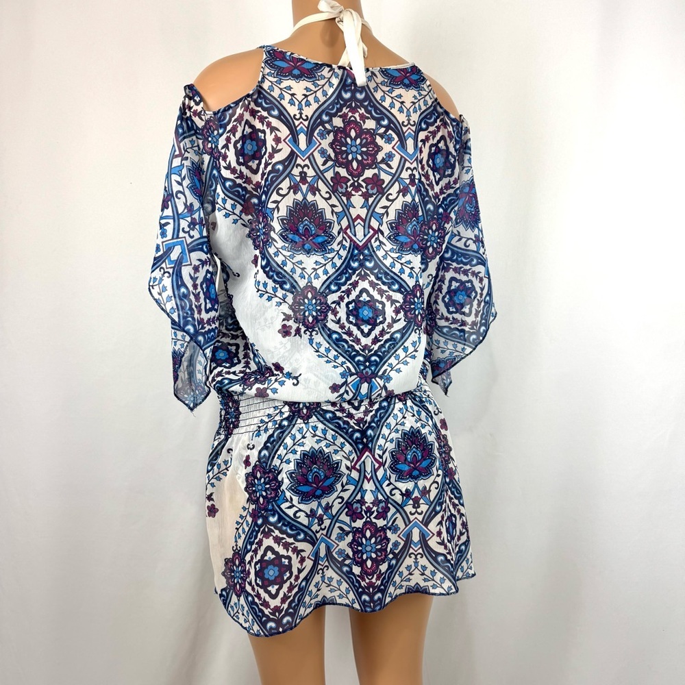 Becca by Rebecca Virtue Inspired 3 PC Swimsuit With Lace Tunic Cover Up Sz Large - Picture 3 of 10